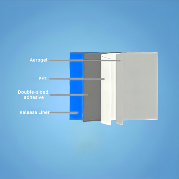 Película autoadhesiva de aerogel PET con lámina de liberación (AGF-APDR)-Anchor-Tech